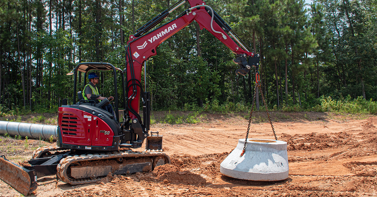 Yanmar Stowable Utility Hook Offers Versatile, Convenient Lifting For